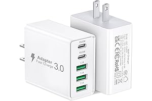 50W Fast USB C Wall Charger, 2-Pack PD50W Charging Block