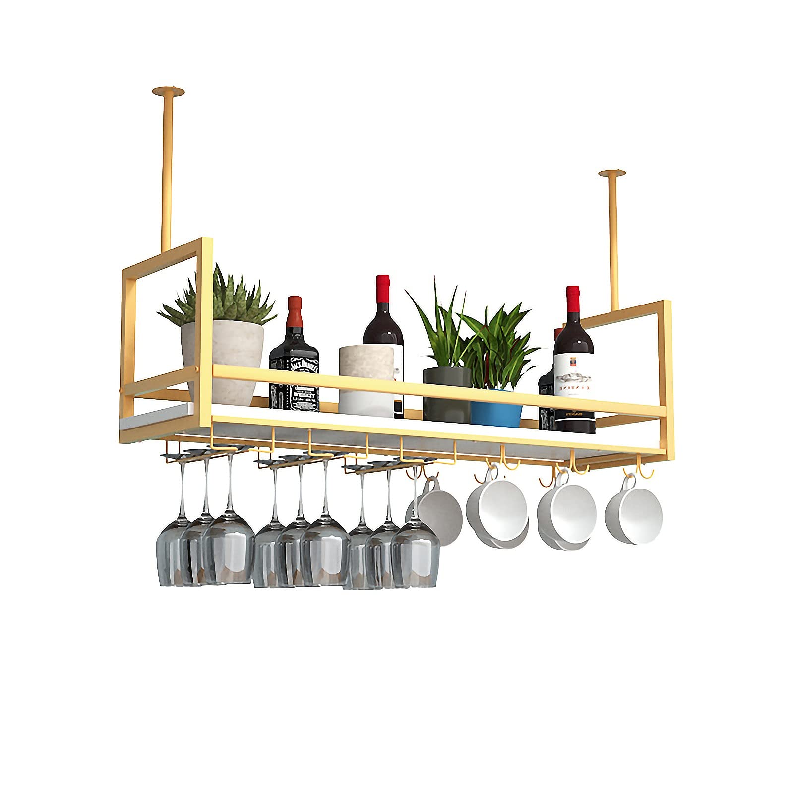 Support de stockage de vin d'affichage vintage idéal pour cuisine et bar