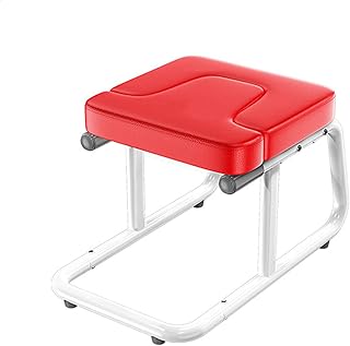 Nueva Yoga Taburete invertido Yoga Silla Auxiliar Inicio Fitness Inversión Equipo Fitness Inversión Máquina Masaje en Forma de Cuerpo 1.20 (Color : Red)