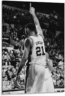 Tim Duncan Basketball Star Art Posters 5 Wall Art Decor Print Picture Paintings for Living Room Bedroom Decoration 08x12inch(20x30cm)