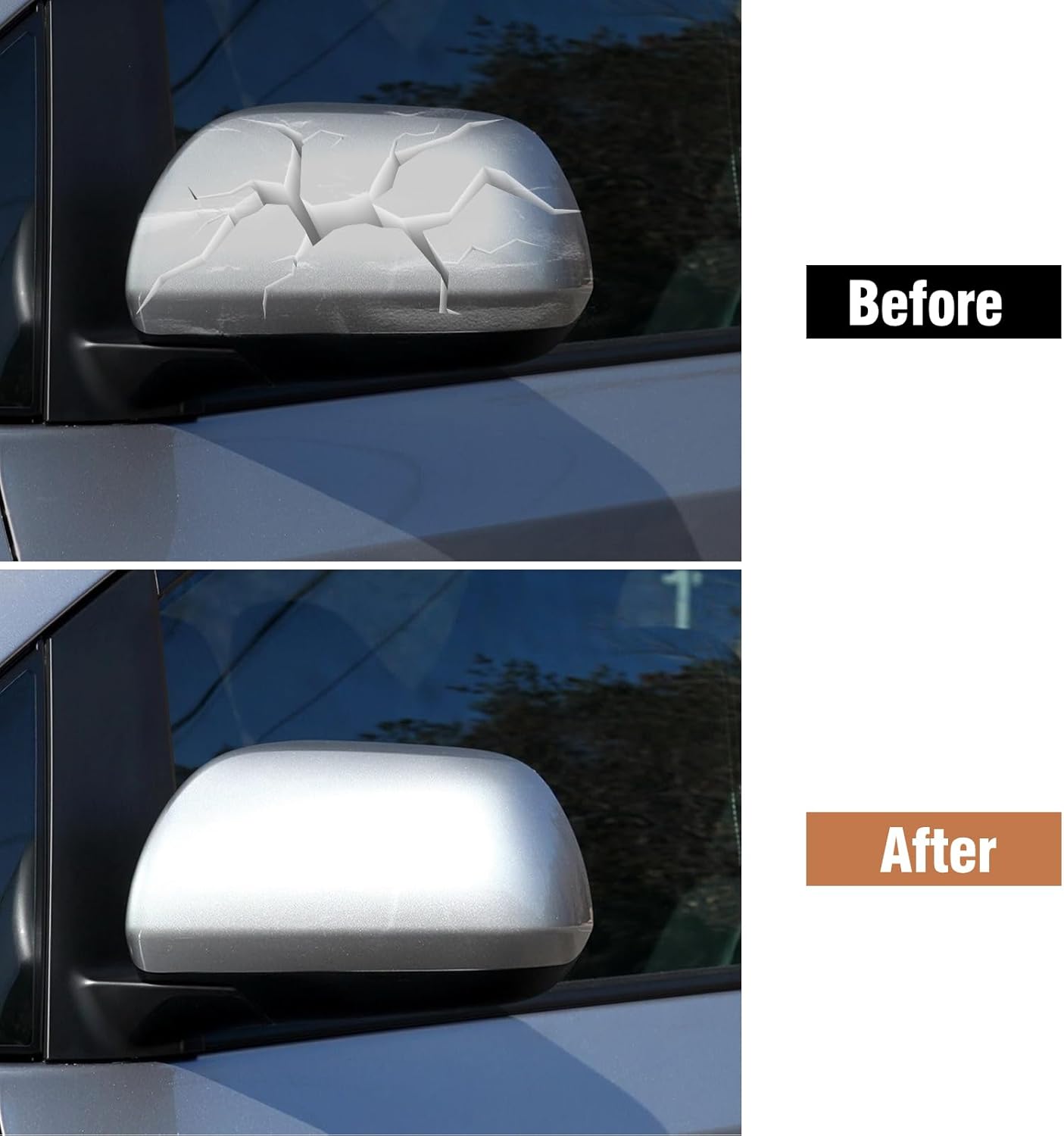 Moonlinks Compatible with 2012 2013 2014 2015 2016 2017 2018 2019 2020 Toyota Sienna Left Driver Side Mirror Cover Replacement, Gray Left Side Clip-on Mirror Cap Replaces for 87945-08021-B1