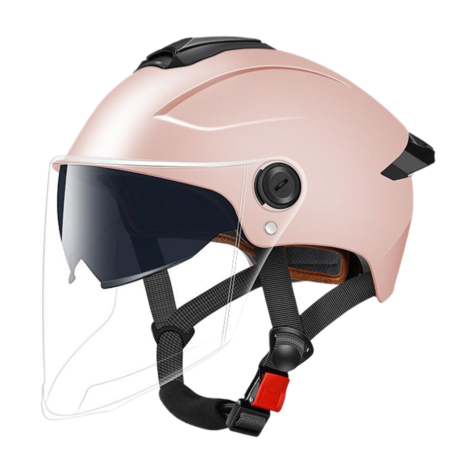 Casco per monopattino elettrico con parabrezza, caschi per adulti per uomo e donna, casco di sicurezza ad alta protezione per bicicletta elettrica, monopattino, skateboard, motociclette