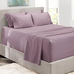 Hearth & Harbor Ensembles de Draps à Poche Profonde Supérieure, Ensemble de Draps de Lit de Luxe Doux de 6 Pièces S'adapte aux Matelas de 18 à 24 Pouces - Roi, Vert Olive
