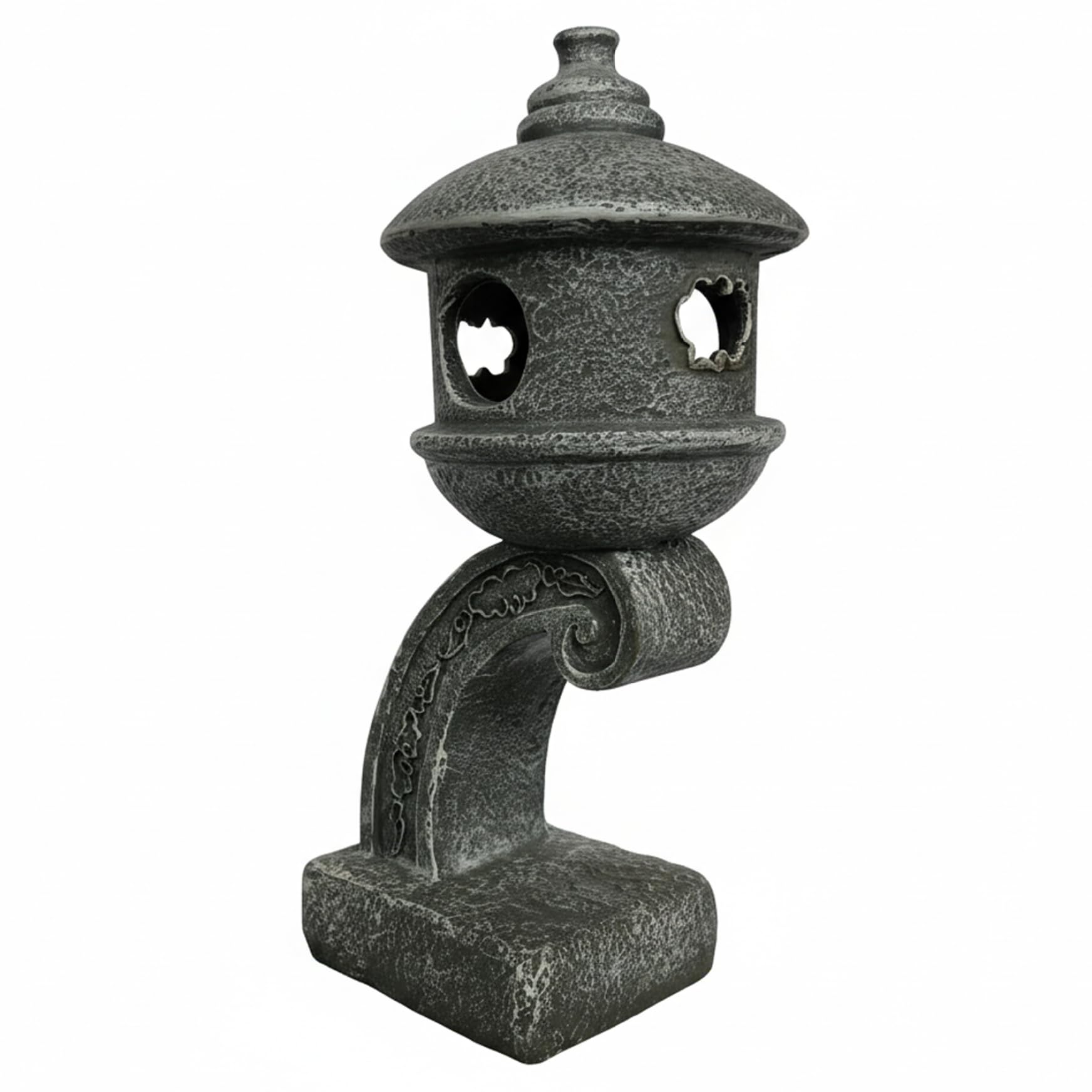 Dagllgew Grey Pagoda Garden Statue - Japanese Garden Decor, Resin Pagoda Statue For Outdoor Zen Atmosphere Lantern Japanese Decor