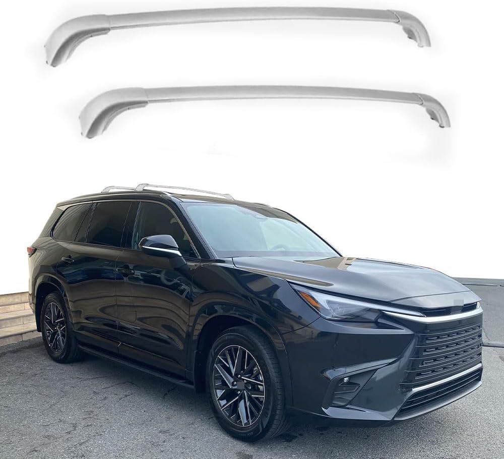 Crossbars Roof Rack Fits for Lexus TX 2024 2025 Cross Bars Bars Cargo Carrier Rack Bars Aluminum Black