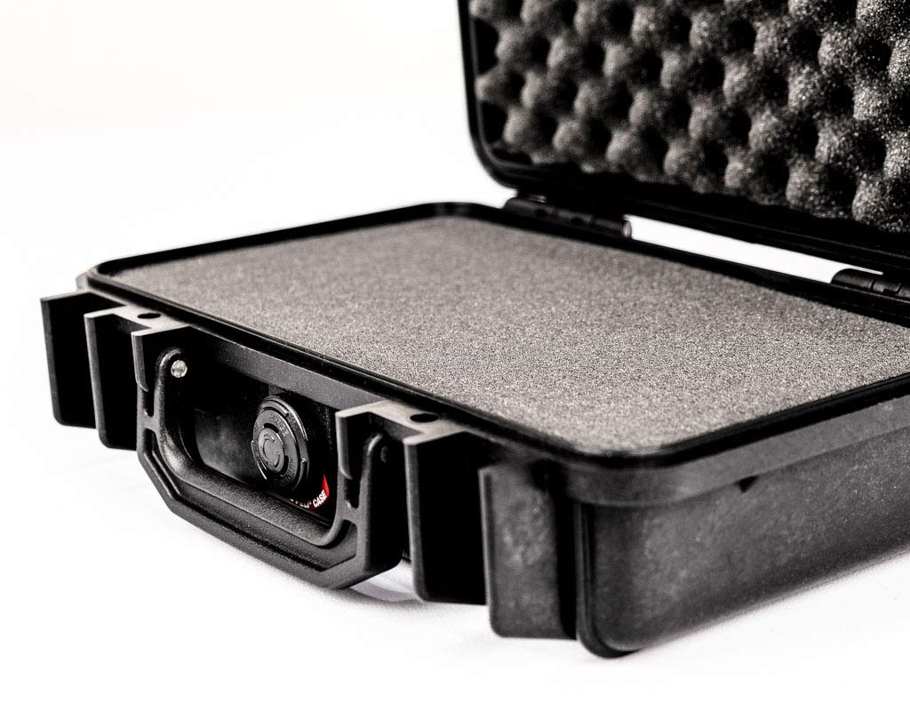 PELI 1170 valise pour caméra professionnelle, étanche à l'eau et à la poussière IP67, capacité de 3L, fabriquée aux États-Unis, avec insert en mousse personnalisable, couleur: noire