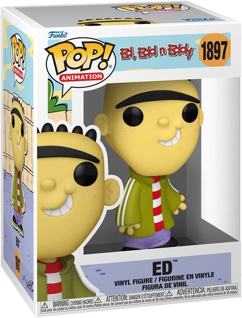 POP! Animation: Ed, EDD n Eddy - Ed - 1 in 6 Chance of Rare Chase | Official Cartoon/Animation Merch - Collectable Vinyl Figurine for Shelf Display - Birthday Gift Idea for Fans and Collectors
