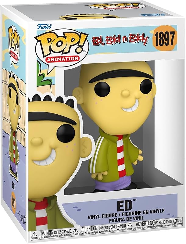POP! Animation: Ed, EDD n Eddy - Ed - 1 in 6 Chance of Rare Chase | Official Cartoon/Animation Merch - Collectable Vinyl Figurine for Shelf Display - Birthday Gift Idea for Fans and Collectors