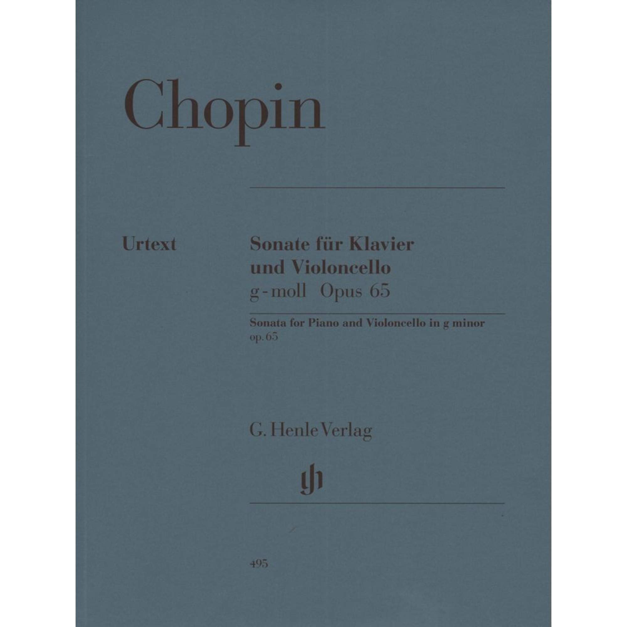 Sonata for Violoncello and Piano G minor op. 65 op. 65 cello and piano