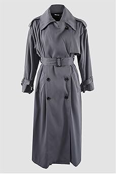 Autumn Long Oversized Flowy Soft Trench Coat for Women Back