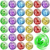 YOFOBU 48 LED-Leuchter, reaktionsschneller Ball, Anfängerniveau, LED-YoYo-Ball, Kunststoff, Auto-Rücklauf-Lager, Spielzeug für Geburtstagspartys, Klassenzimmer-Belohnungen und Osterkorbfüller
