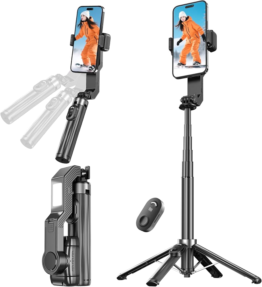 【ほぼ未使用】プロ仕様 手ブレ防止スタビライザー Amazon | Seeshopo ジンバル自撮り棒 手ブレ防止スタビライザー