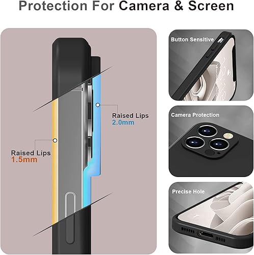 Miniatura 5 de Funda para iPhone 12 Pro Max, funda delgada de silicona suave de gel de goma suave, diseño de corazón, a prueba de golpes, protección contra caídas