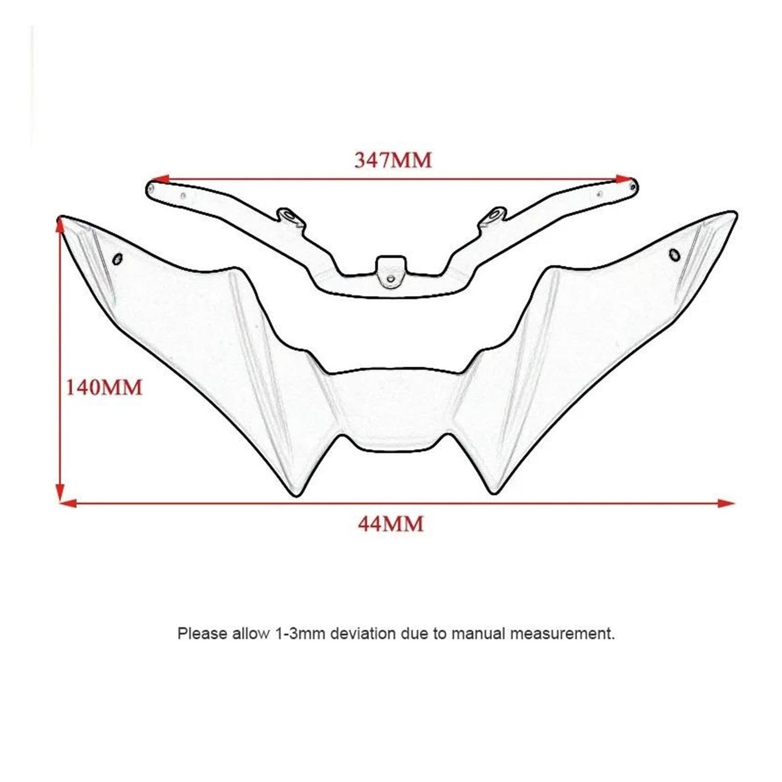 Motorrad Nasenkegel Für Yamaha MT09 2021–2023 Motorrad-Frontnasenabdeckung