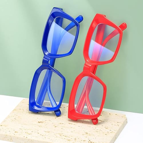 Miniatura 5 de Lentes de bloqueo de luz azul, para lectura en computadora, juegos, televisión, teléfonos, gafas para mujeres y hombres, marco cuadrado grueso 2105