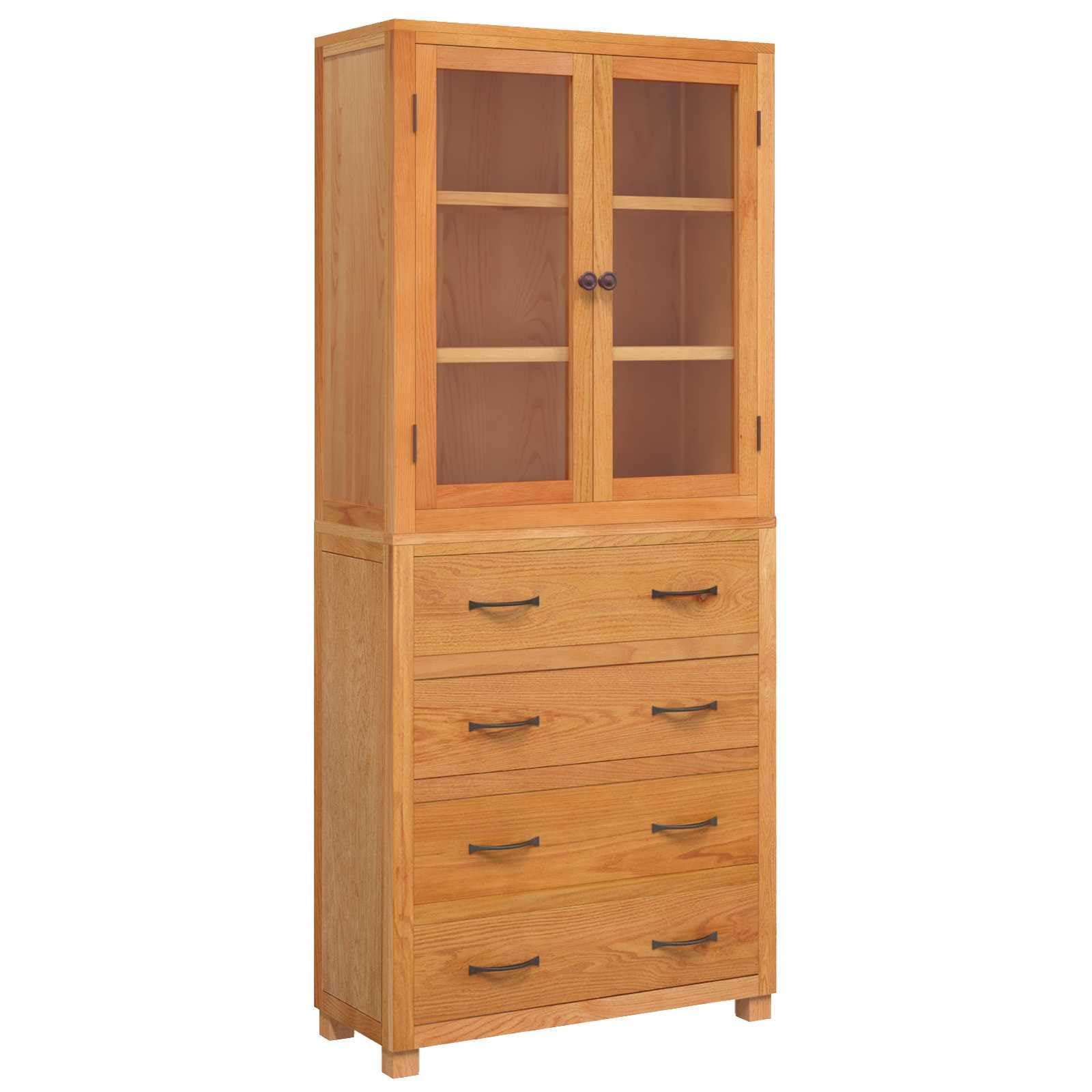 2-teiliges Möbel-Set aus Eichenholz 80 x 35 x 185 cm