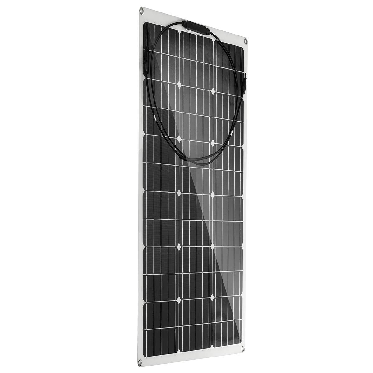 SISHUINIANHUA 500W/250W Solar Panel 18V Semi-Flexible Monocrystalline Solar Cell DIY Cable Waterproof Outdoor Car RV Rechargeable Power System