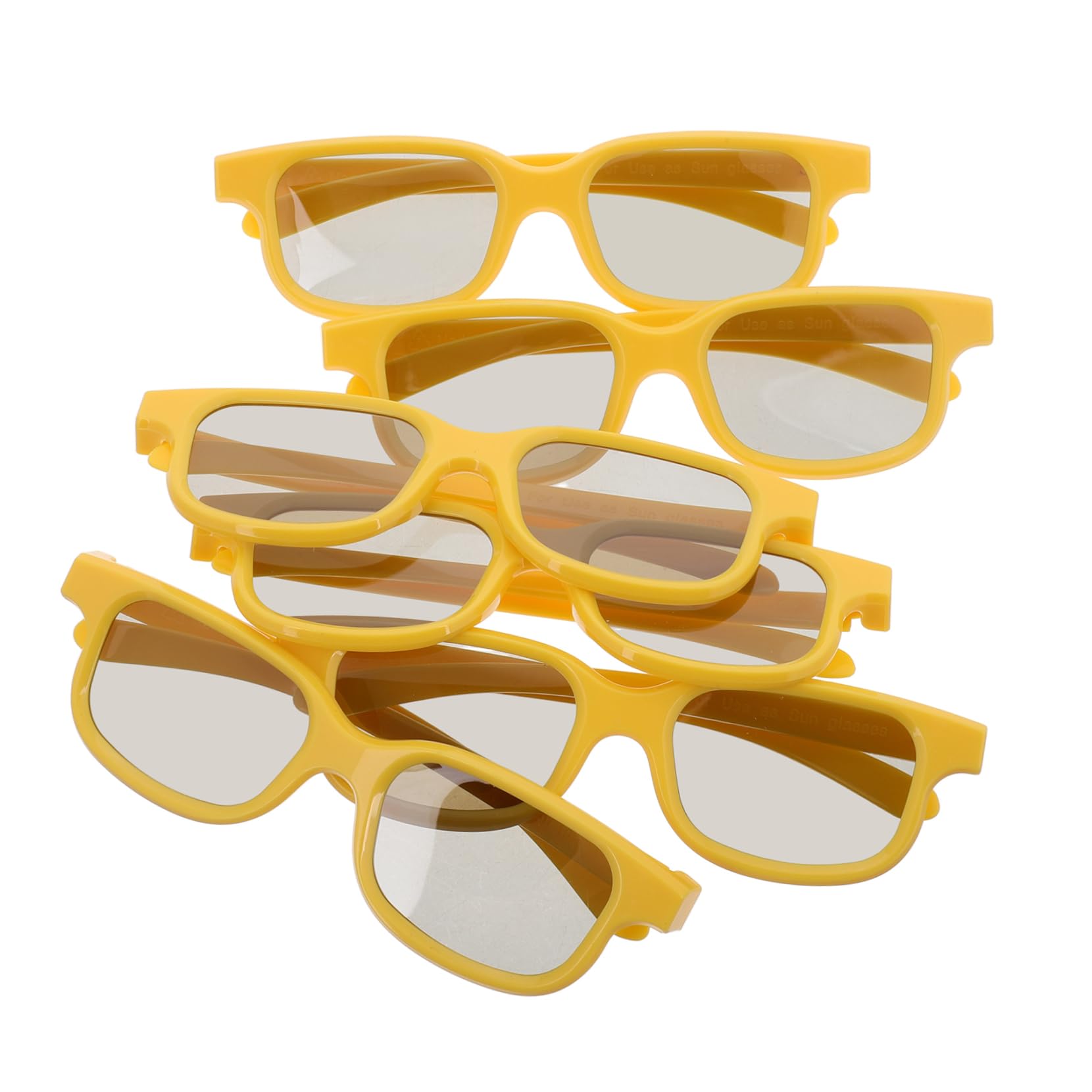VANZACK Enhance Your Viewing Experience 6 Pack 3D Glasses Sturdy Plastic Comfortable for Boys and Girls Multi-Function for Cinema Home School