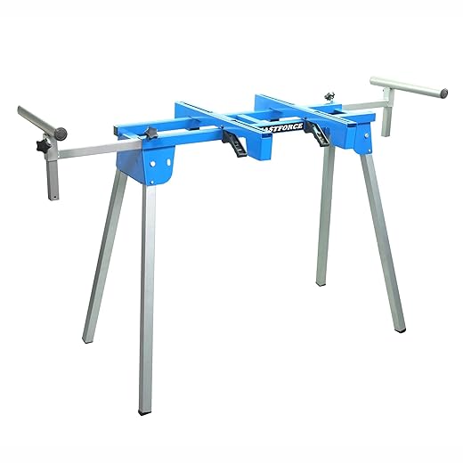 KASTFORCE KF3001 Portable Miter Saw Stand 500 lbs /226kg Loading Capacity Heavy-Duty With Max Mounting Base Size 24" x 19" /610x483mm Available for Miter Saws from 8" to 12" Slide Compound