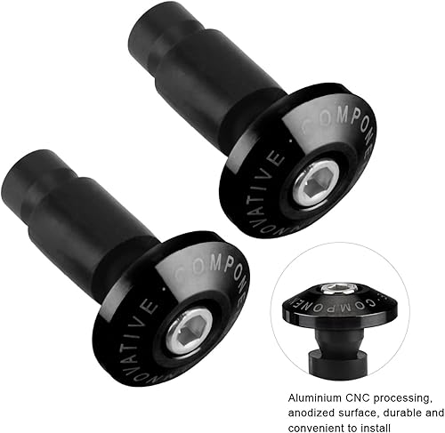 Miniatura 7 de Extremos universales de barra de motocicleta, 0.866 in, 7/8 pulgadas, CNC de aluminio, para manillar de motocicleta, tapas de enchufe deslizantes