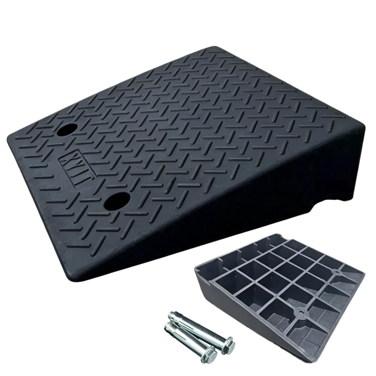 Rampe d'Accès Portable et Légère Rampe pour Seuil de 14-20 cm de Hauteur