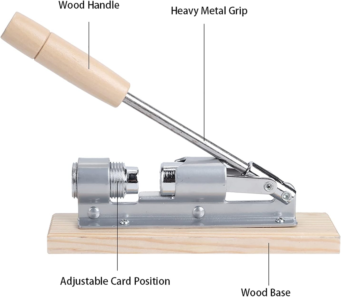 Stainless Steel Nutcracker Machine, High-Hardness Nutcracker Push-Type Walnut Clip Hand Nut Opener Aluminum Alloy for Home
