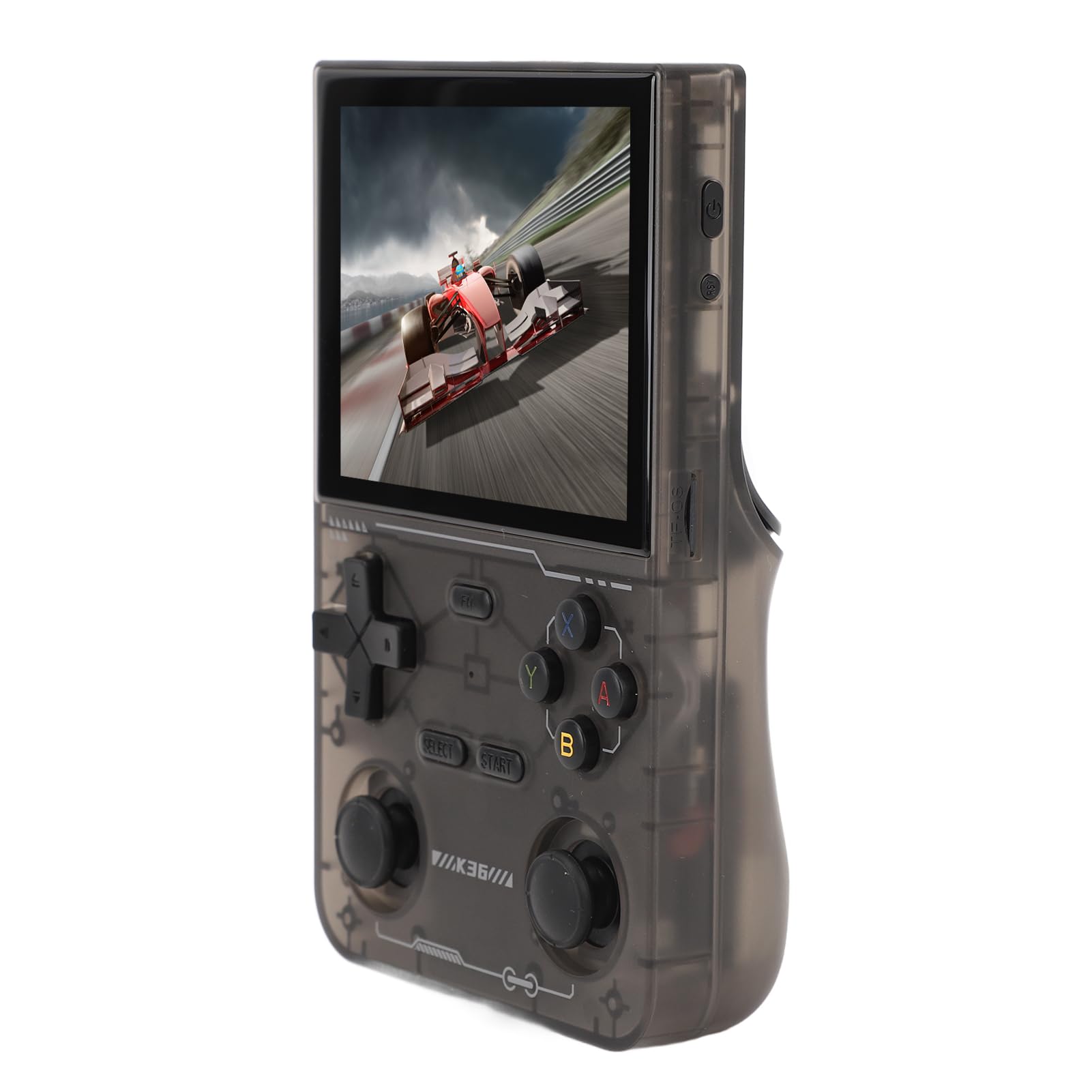 Console da Gioco Portatile retrò, Console da Gioco Portatile con Schermo IPS da 3,5 Pollici con Batteria da 3500 MAh e Doppio Joystick, per Videogiochi retrò Classica Ricaricabile per (BLACK)