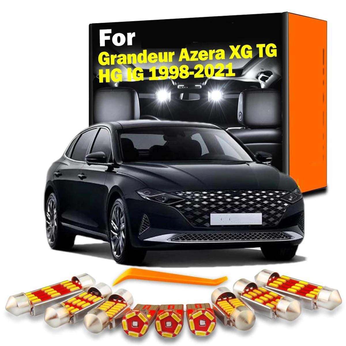 Kit de Luces LED de Lectura Interior, para Grandeur Azera XG TG HG IG 1998-2009 2010 2011 2013 2014-2021