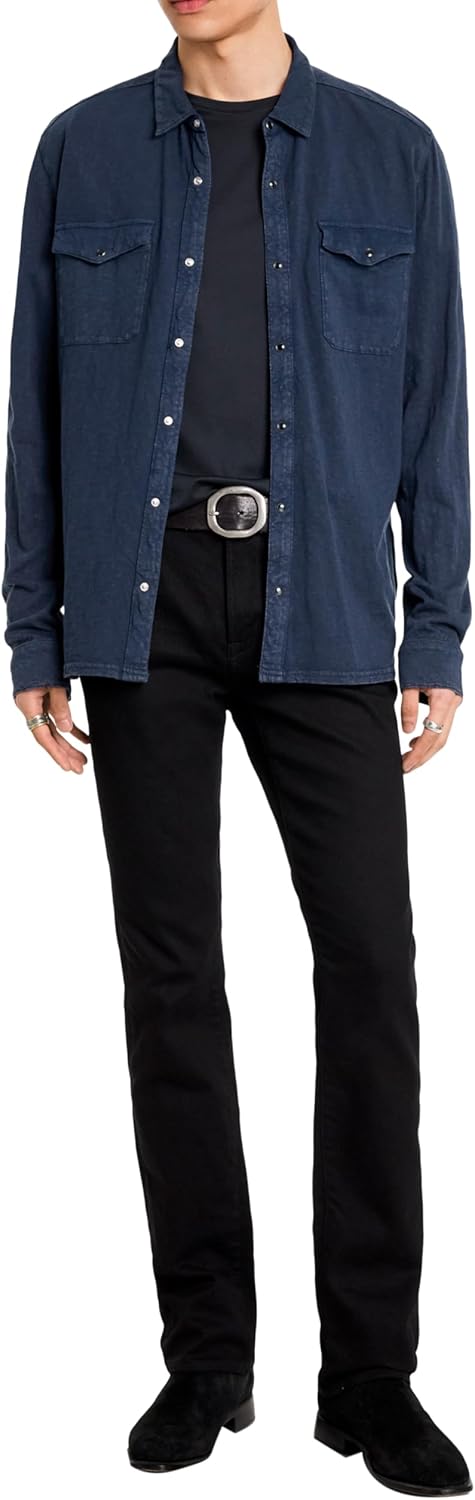John Varvatos Mens Arvon Western Shirt - Image 4