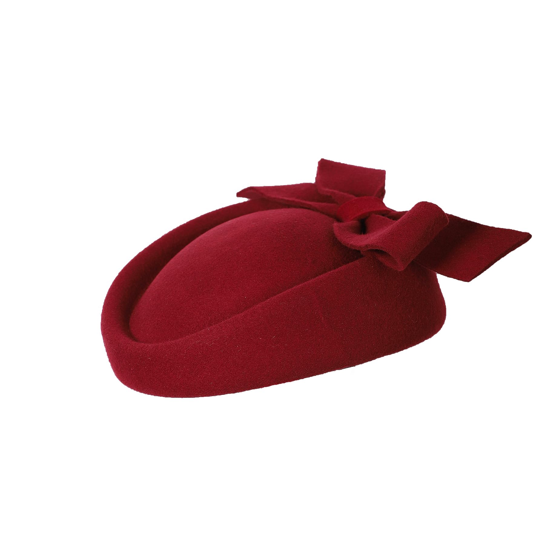 British Style Pillbox Hat Retro Wool Fascinator Wedding Derby Church Party Hats