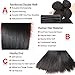 Hermosa Brazilian Straight Hair 4 Bundles with Closure 9A Virgin Unprocessed Human Hair Bundles with Closure Mink Brazilian Hair with Closure Free Part (22 24 26 28 with 20 closure)