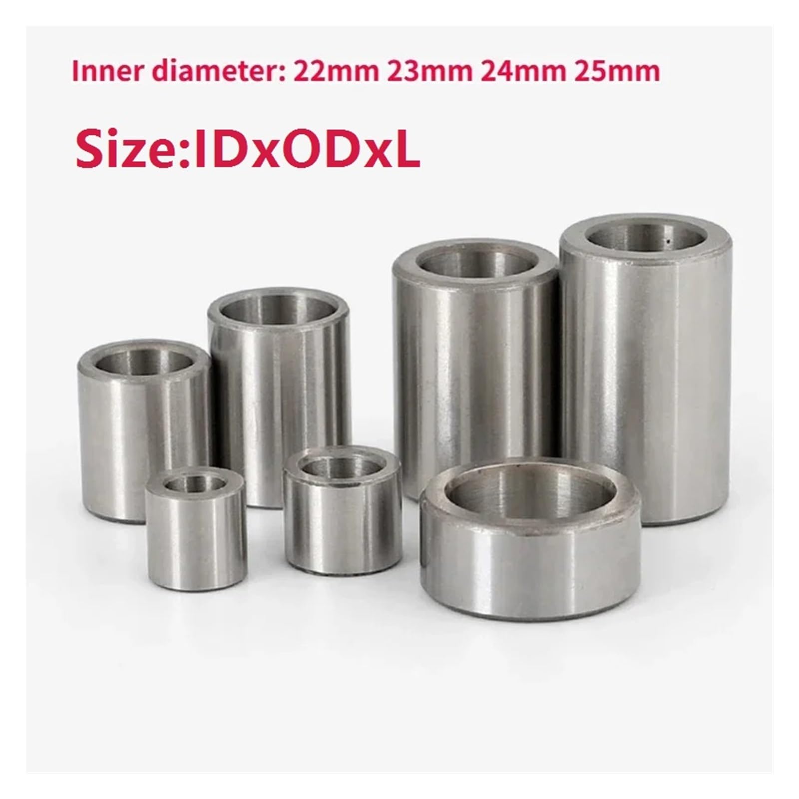 LagerZylindrische Stahlhülsenbuchse, Achsbuchsen-Innendurchmesser 22 mm, 23 mm, 24 mm, 25 mm, mehrere Größen(23x31x32mm)