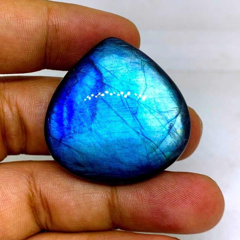 Cœur en labradorite 34mm pour sublimer vos colliers faits main