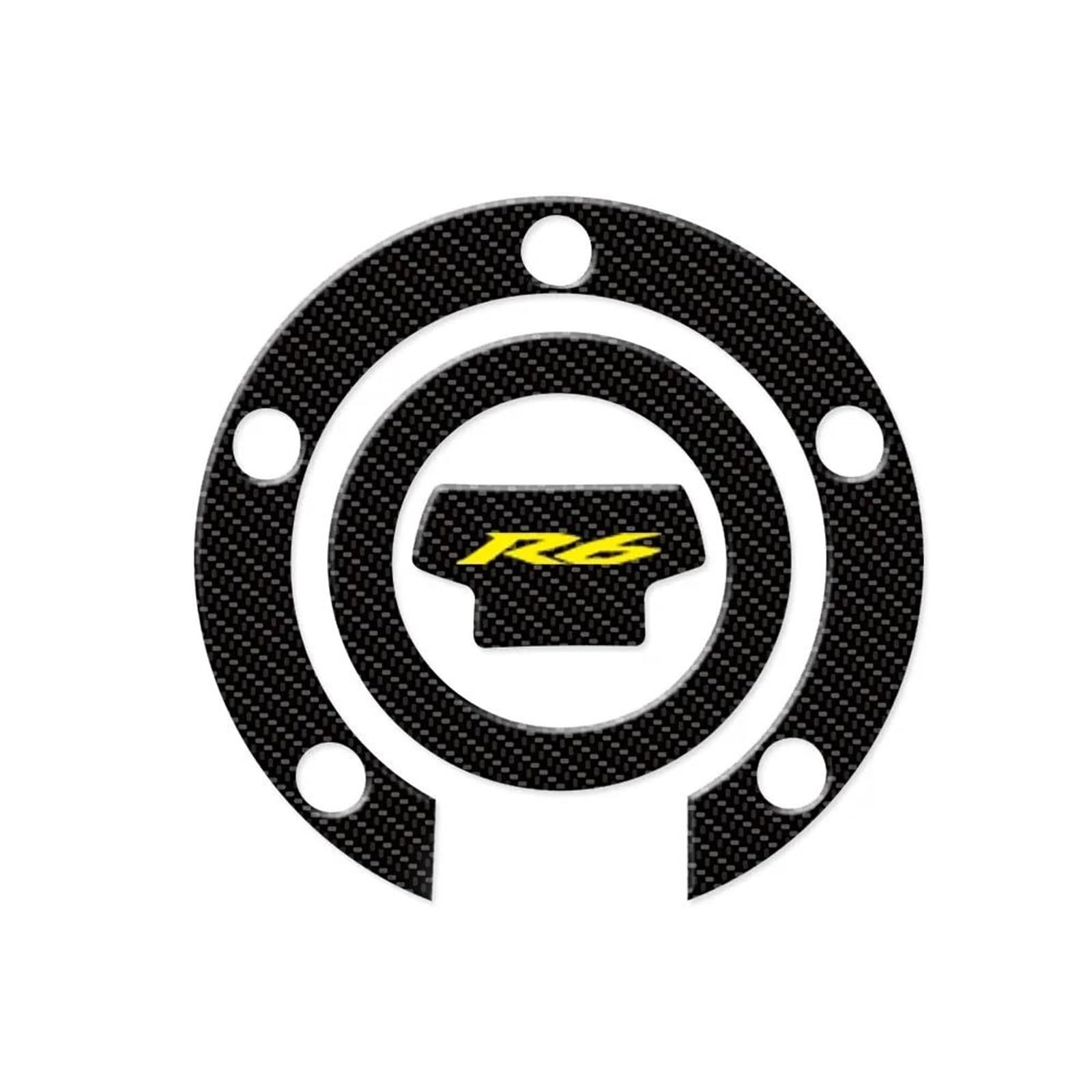 Motorcycle Tank Pad Sticker Decals Protector Accessories for Yamaha YZF R6 YZFR6 2006 2007 2008 2009-2017 Streetfighter(Color5)