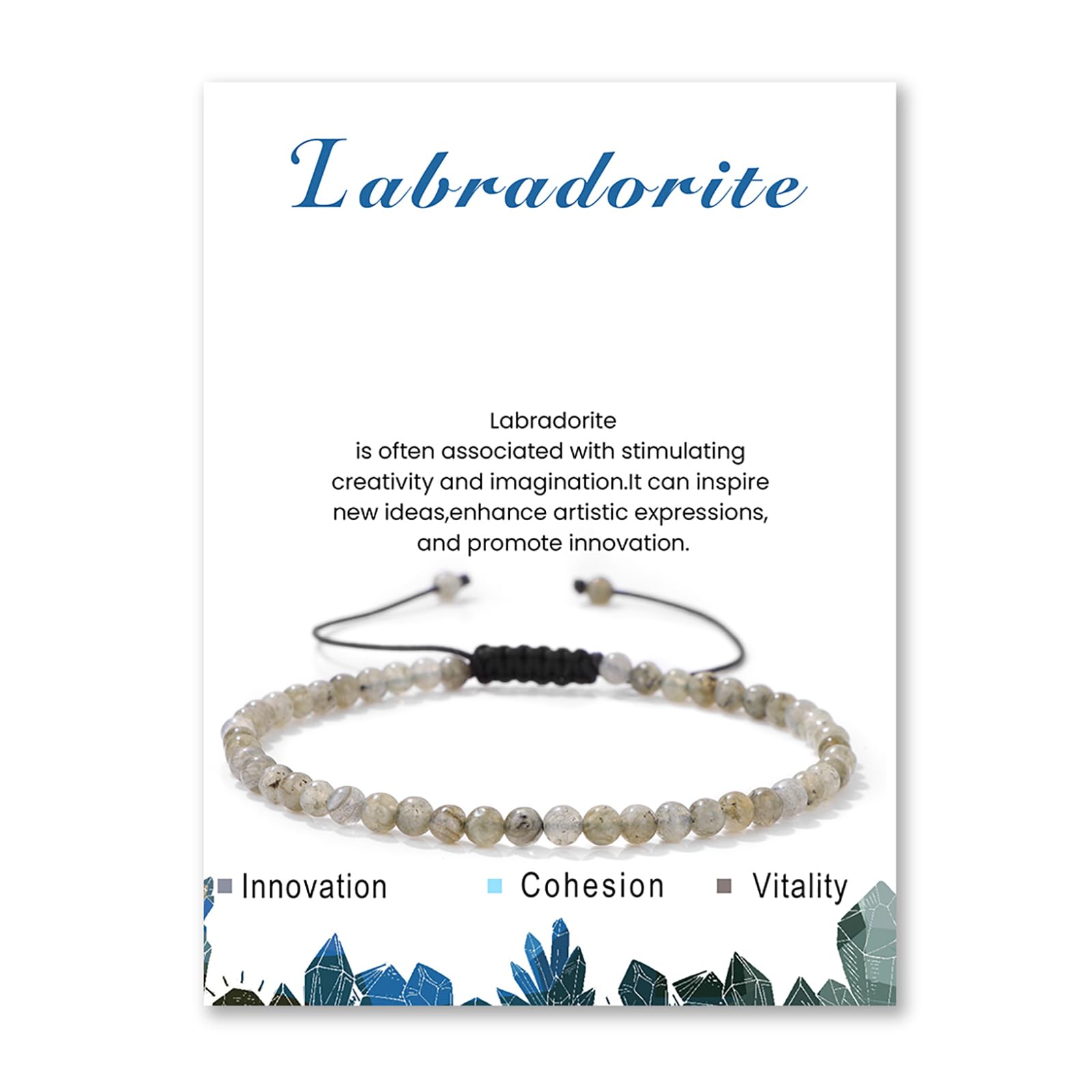 Lit Wall Crystal Anklets for Women Handmade Beach Boho Ankle Bracelet 4mm Adjustable Beaded Ankle Bracelet Waterproof Natural Stone Anklet Plus Size