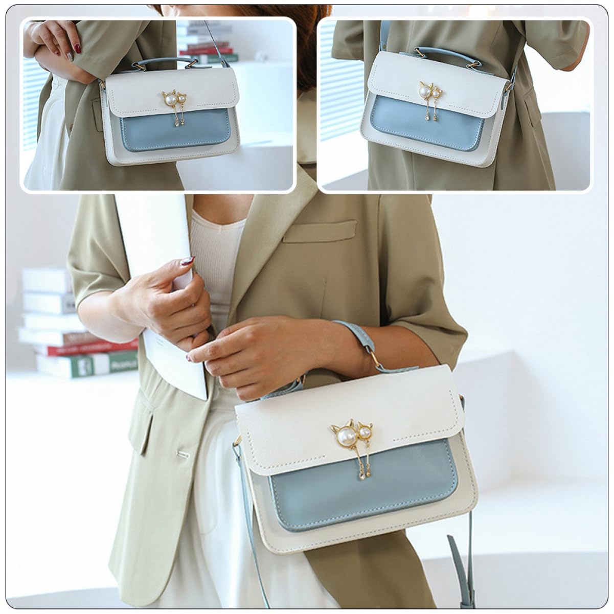 Kit para Hacer Bolsos, Conjunto DIY de Materiales para Bolso de Pu, 1 Set