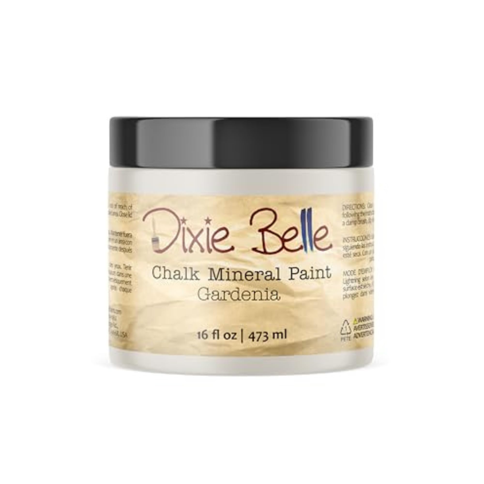 Dixie Belle Paint Company Chalk Finish Furniture Paint - Caviar (32oz) - Matte Black Chic Chalk Mineral DIY Furniture Paint — view 103