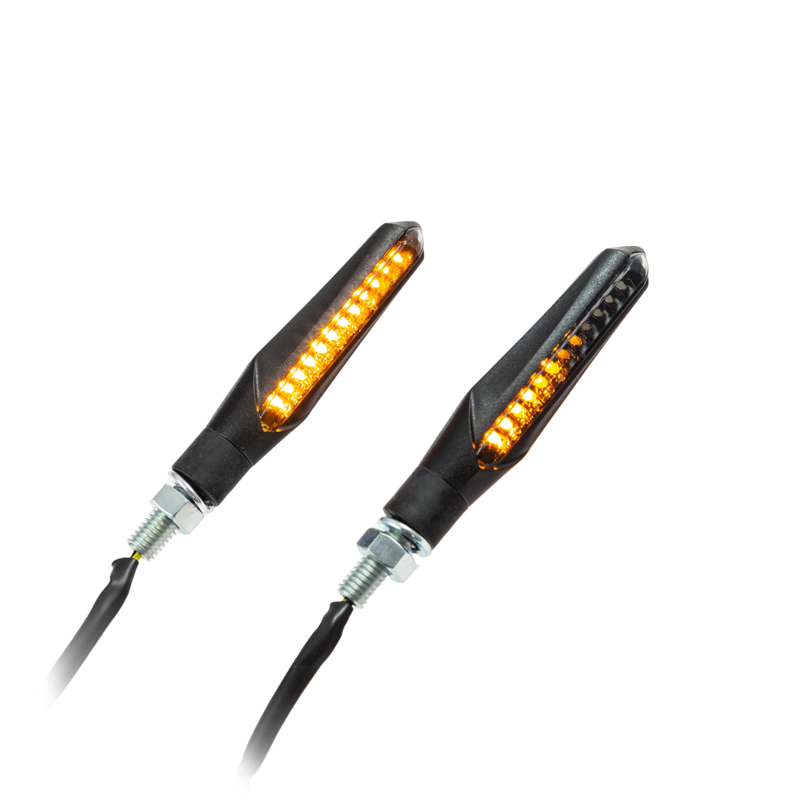 Juego de intermitentes led Runner Consecutivas aluminio tintadas universal motocicleta LM8 S de Geprüft