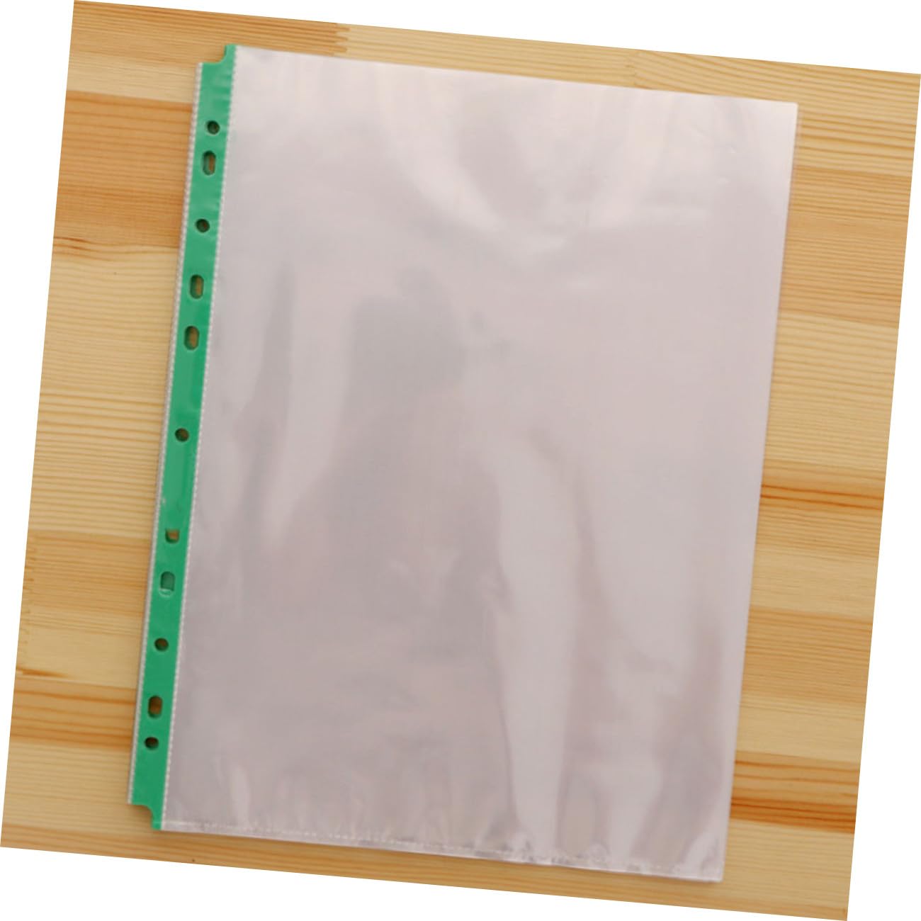 Sewroro Pochettes de Protection Transparentes A4 Perforées 11 Trous en Pp, Lot de 100, Protège-documents pour Bureau et Usage Personnel, pour Classer et Présenter Vos Feuilles