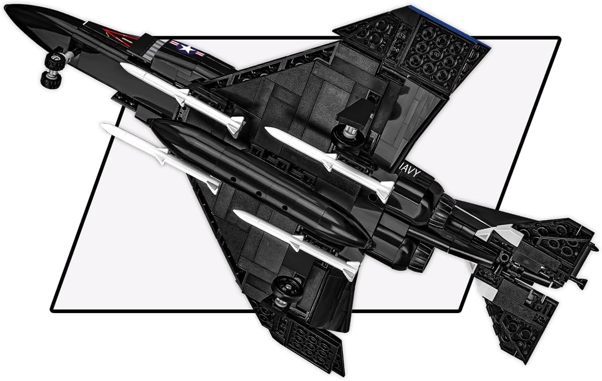 COBI Armed Forces F-4S Phantom II Aircraft Carrier Building Set, 608 Pieces