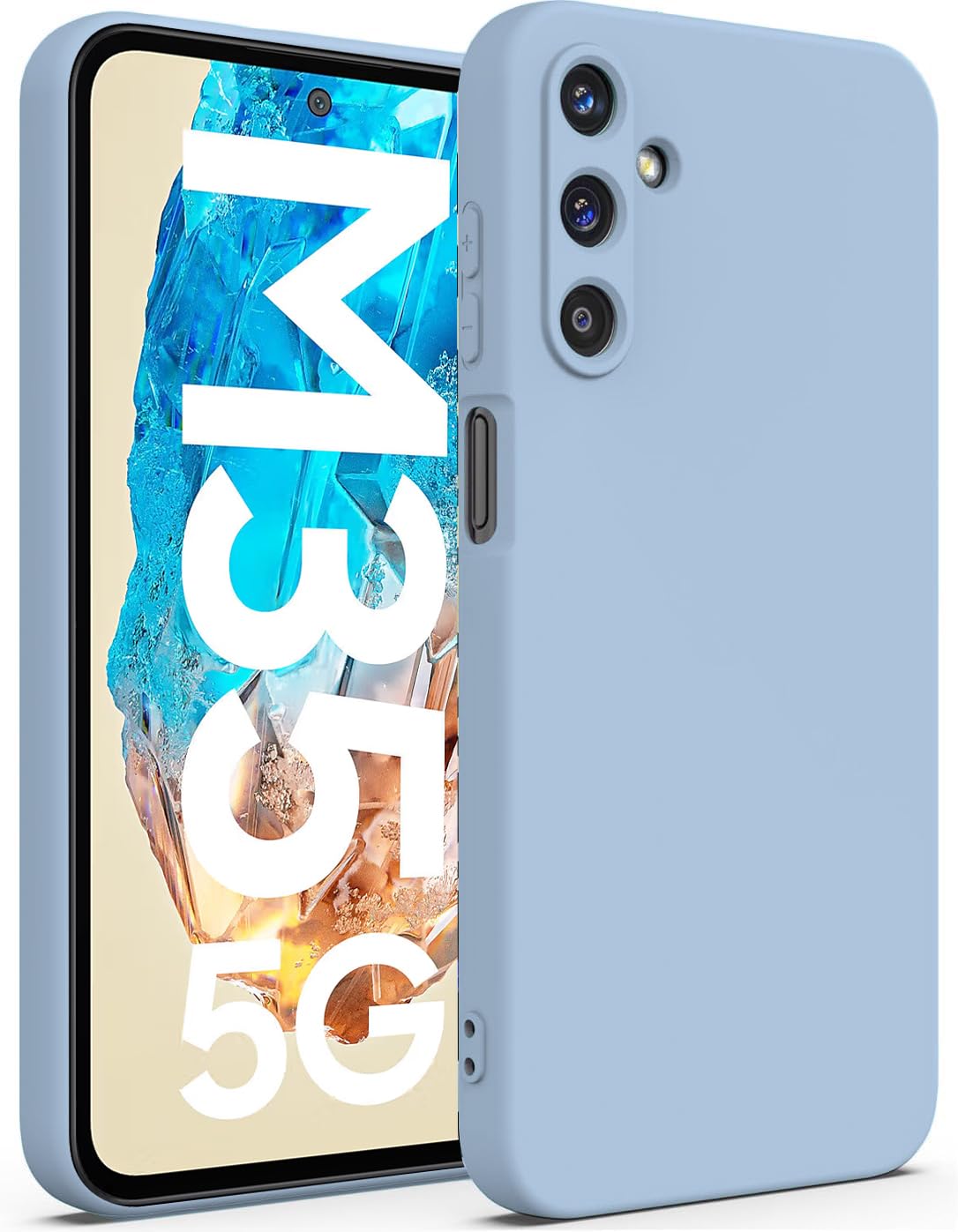 DIZORO Microfiber Candy Case Compatible for Samsung M35 Smooth Touch Cushion Liquid Soft Silicone Gel Rubber Phone Cases Non-Slip Full Body Protective Shockproof Back Cover (Carolina.), Blue DIZORO Microfiber Candy Case Compatible for Samsung M35 Smooth Touch Cushion Liquid Soft Silicone Gel Rubber Phone Cases Non-Slip Full Body Protective Shockproof Back Cover (Carolina.), Blue