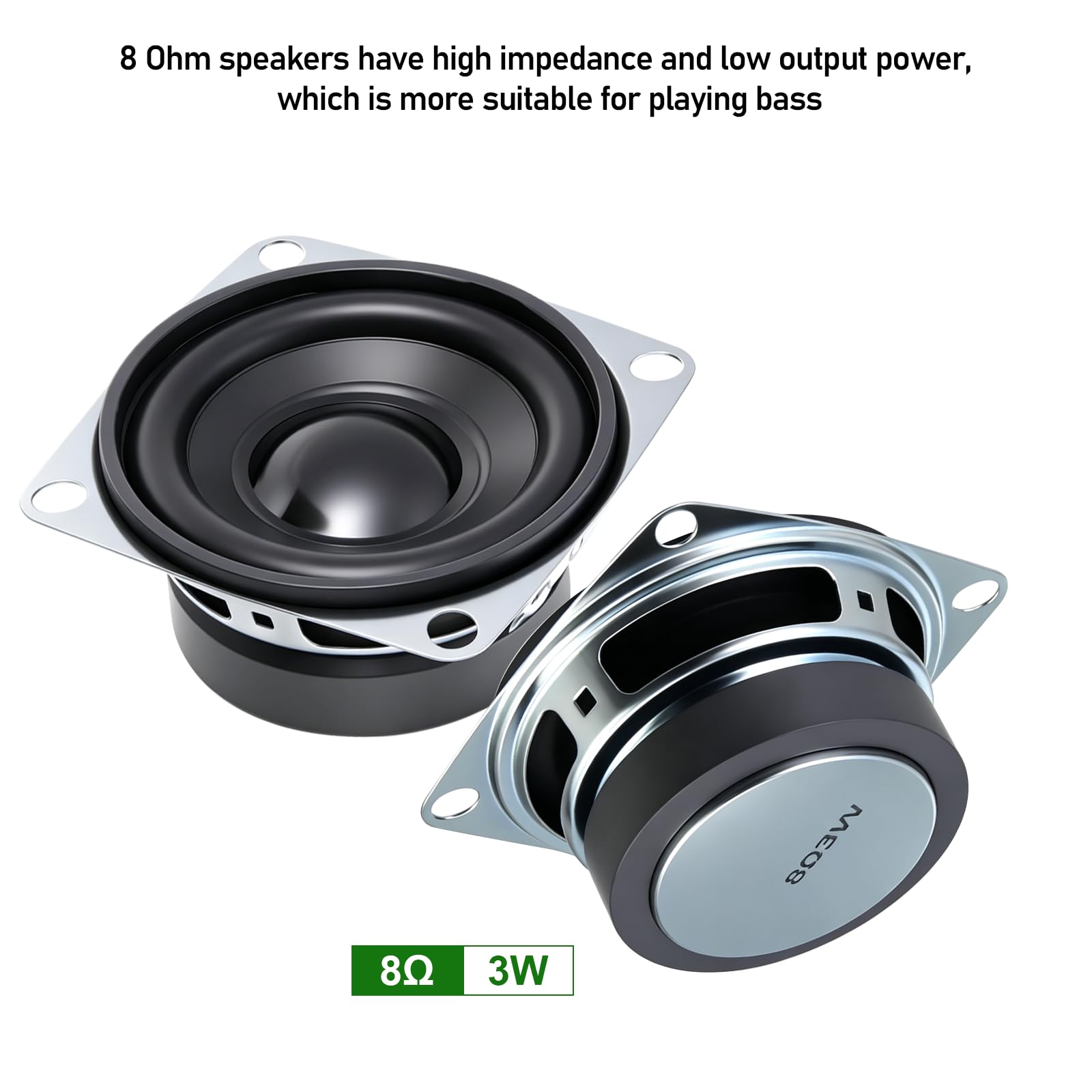 Amazon.co.jp: 2インチ 8ohm 3w フルレンジスピーカー、交換用