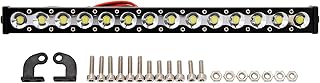 MEUS RACING RC Car LED Lights Roof Light Bar Kit 1/10 1/8 Scale RC Accessories for Axial SCX10 90046 Wraith Traxxas TRX4 TRX6 Redcat Gen8 1/10 1/8 RC Crawler Upgrades Parts. (145mm, 14 Beads)