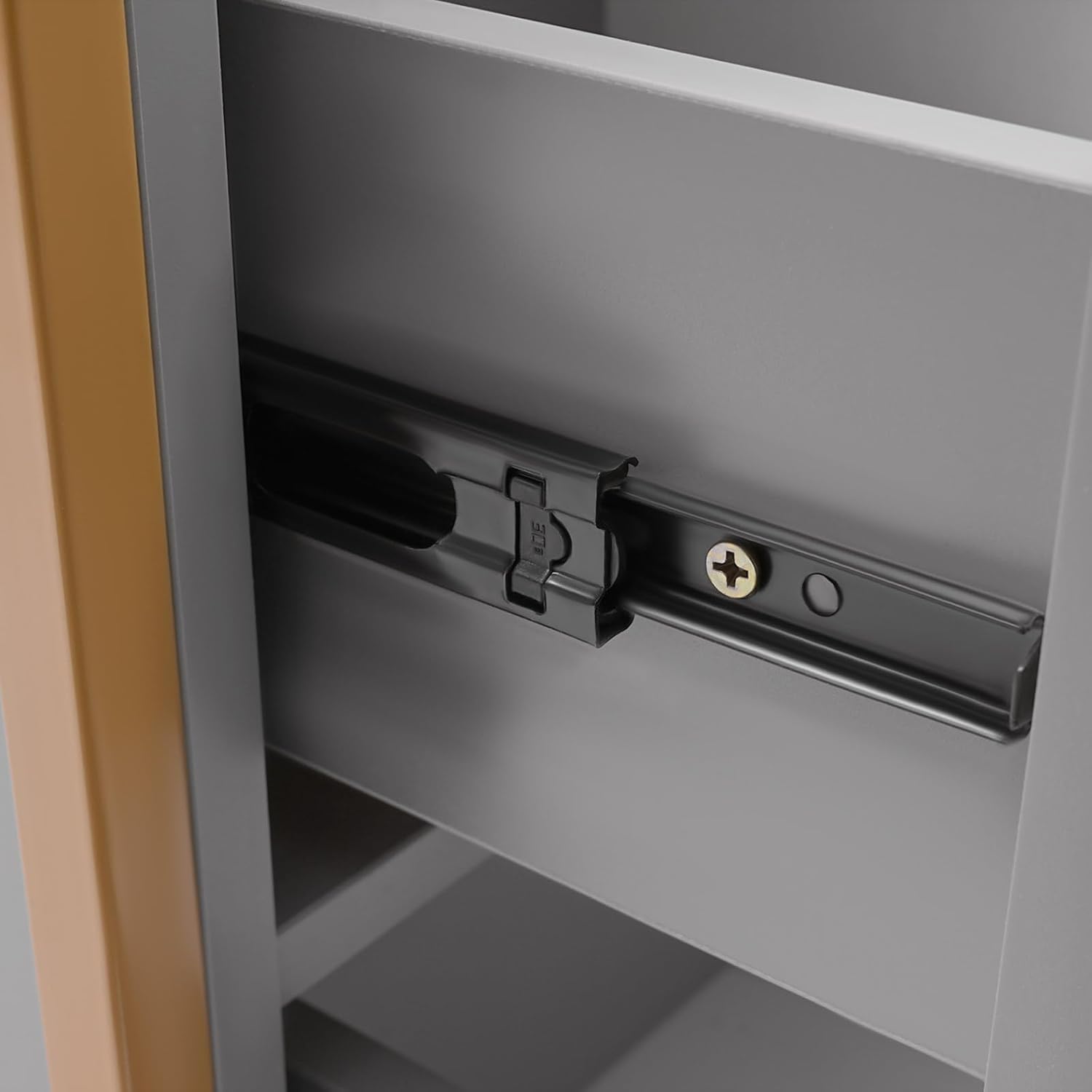 Salon Trolley Cart with Wheels, Spa Storage Systems with 3 Drawers and Hair Dryer Holder Hairstylist Station Rolling Tattoo Cart Makeup Organizer Beauty Equipment (Golden Gray)