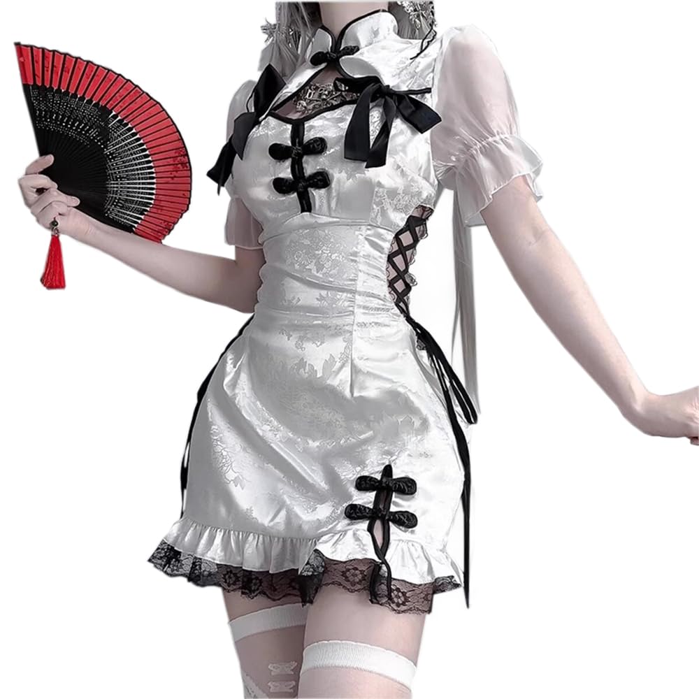 Amazon.co.jp: SHLYMP チャイナ服 チャイナ チャイナドレス セクシー