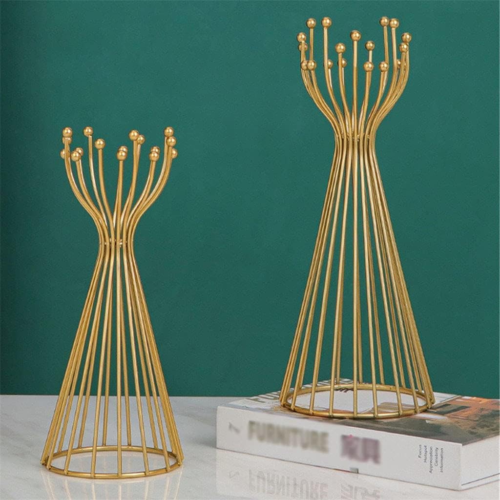 2 Pcs/set Geometric Metal Ornaments Nordic Iron Sculpture Vertical Frame Home Decoration Accessories Ornaments