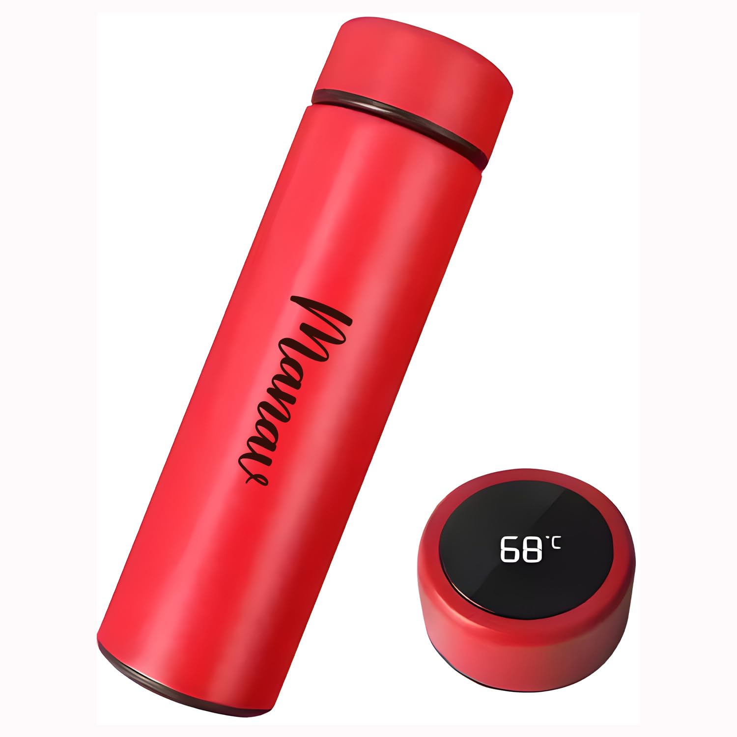 DeoDap Customized/Personalized Stainless Steel Water Bottle | Insulted Water Bottle | Gifting Custom Name Water Bottle | Gifts for Boyfriend/Girlfriend/Employee | Red - 500ml (B0CTTK622W) Amazon Price History, Amazon Price Tracker