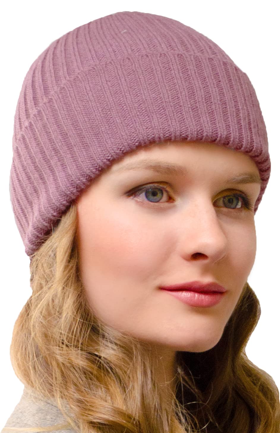 Entire Empire Women's Pink 50% Wool Knitted Winter Hat - Beanie Hat For A Man Woman - Woolly Hats Beanies For Men - Golf Running Cuff Cuffed Wooly Woolley Wooley Wool Woollen Woolen Mens Hats With Soft Knit (Pink)