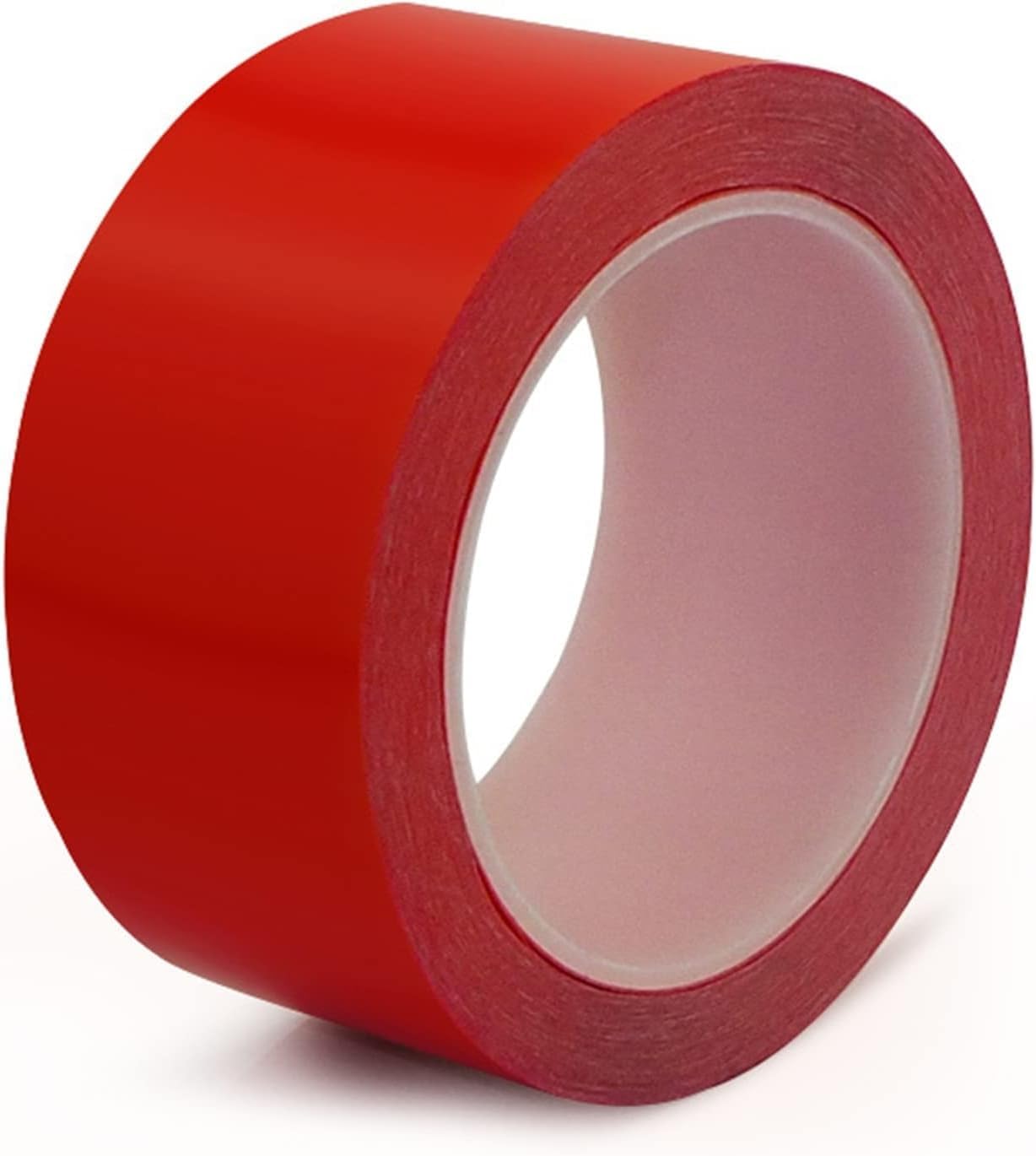 Caution Tape, Safety Tapes 50mm X 40m Hazard Warning Tape Adhesive Marking Barrier Tape, Ideal for Social Distancing Floor Tape and Floor(Red)
