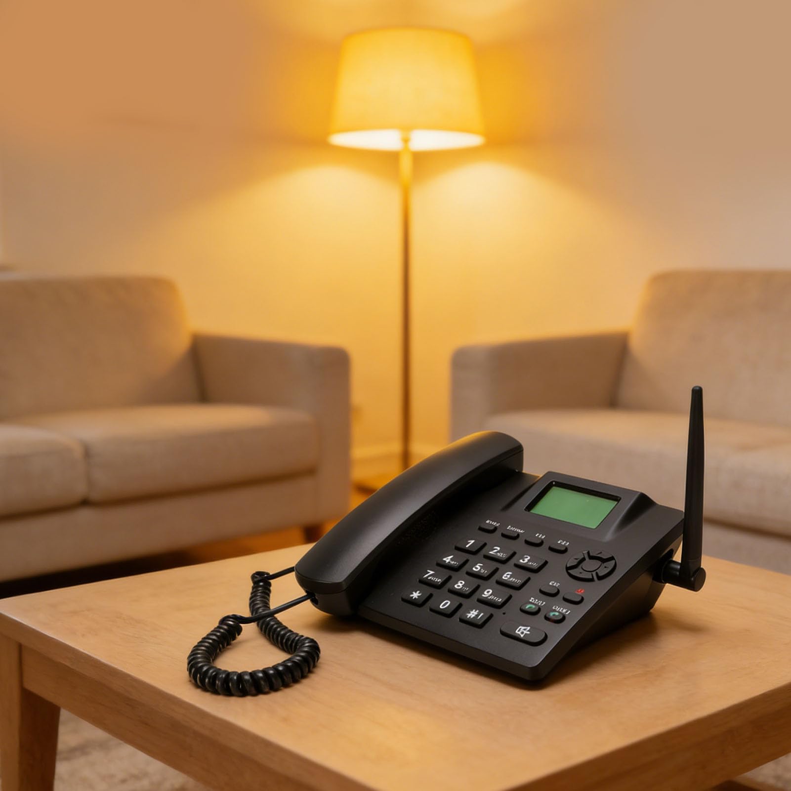 Cryfokt Telefono Cordless GSM con Doppia SIM e Display da 2,4 Pollici